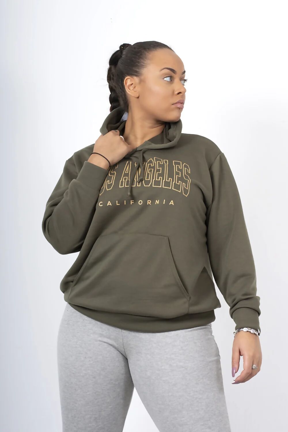 Grey Baggy Pullover Hooded Tracksuit